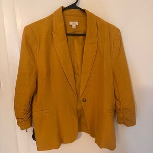 Women's Mustard Blazer